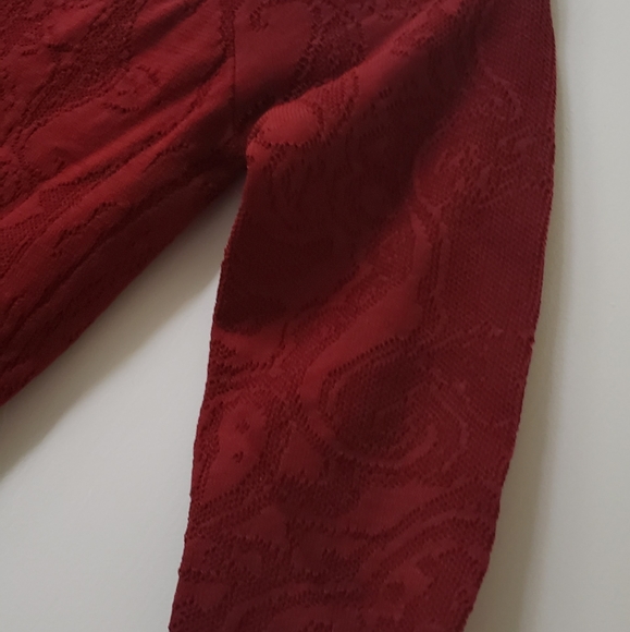 Guess Bodycon Lace Sweater Midi dress 3/4 sleeves - Picture 7 of 11